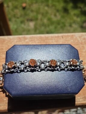 Vintage Theodor Klotz Teka Rose Bracelet